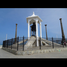 Die Gandhi Statue auf der Strandpromenade
